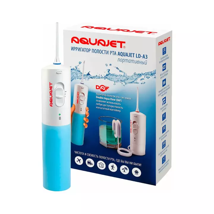 Aquajet LD-A3 ирригатор электрический голубой 1 шт