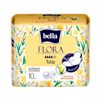 Bella Flora Tulip прокладки женские впитывающие с ароматом тюльпана 10 шт