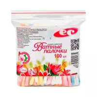 Палочки ватные косметические ассорти 100 шт Емельянъ Савостинъ