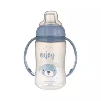 Canpol Babies Cute Animals поильник обучающий с силиконовым носиком от 6 месяцев 320 мл голубой 1 шт