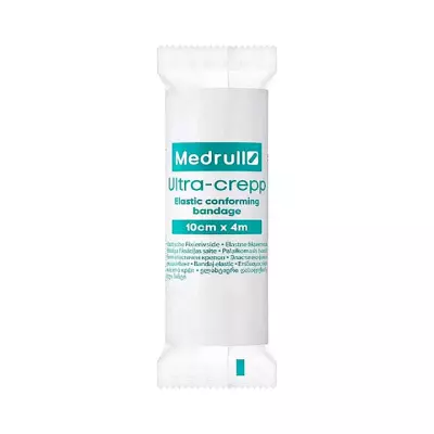 Ultra-crepp бинт медицинский эластичный фиксирующий нестерильный 10х400 см 1 шт Medrull