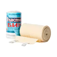 Бинт медицинский эластичный вязаный с лайкрой компрессионный ленточный средней растяжимости 8х200 см 1 шт МедЕвроКомпани