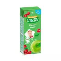 Маленькое счастье нектар яблоко-вишня 200 мл 1 шт