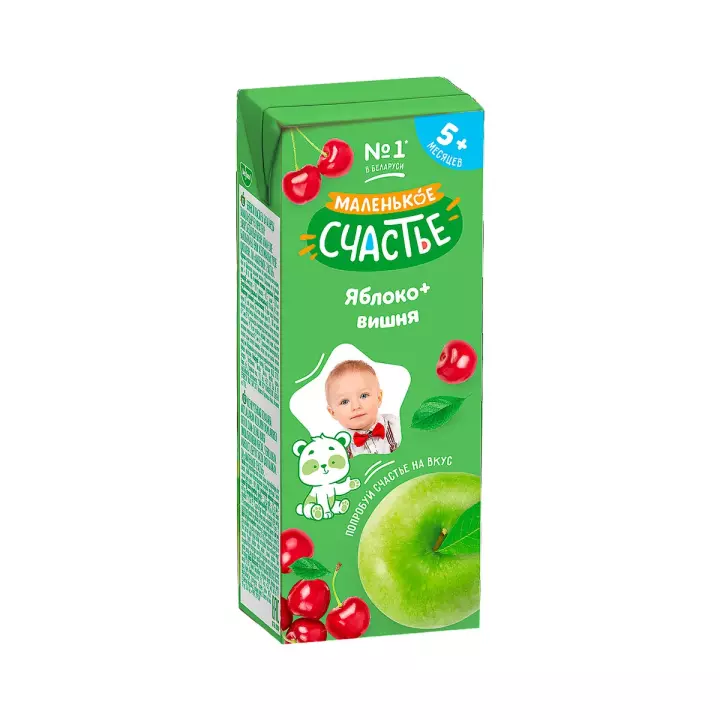 Маленькое счастье нектар яблоко-вишня 200 мл 1 шт