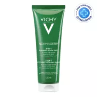 Vichy Normaderm Три-Актив Глубокое очищение 3 в 1 скраб + гель для умывания + маска 125 мл 1 шт