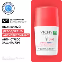 Vichy Анти-стресс 72 ч шариковый дезодорант 50 мл 1 шт