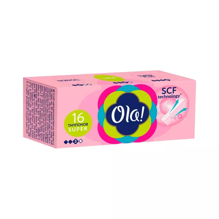 Ola Super Шелковистая поверхность тампоны гигиенические женские 16 шт