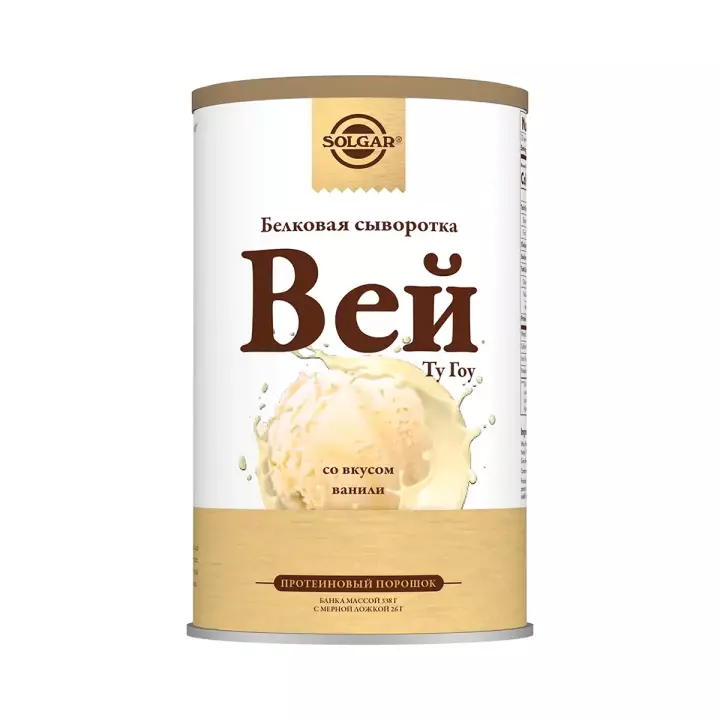 Белковая сыворотка Вэй ту гоу ваниль порошок 338 г банка 1 шт Solgar