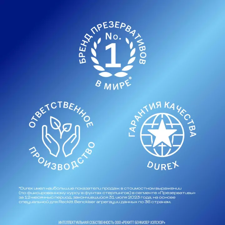 Durex Classic презервативы из натурального латекса 3 шт