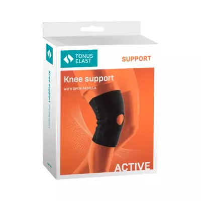 Бандаж на коленный сустав Elast 9903 размер 4 черный 1 шт Tonus Elast