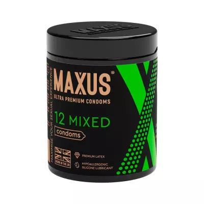 Maxus Mixed презервативы из натурального латекса 12 шт