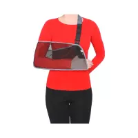 Повязка поддерживающая при травмах рук (косыночная) 5002 МЕК размер L черный 1 шт МедЕвроКомпани