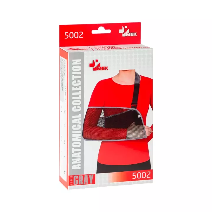 Повязка поддерживающая при травмах рук (косыночная) 5002 МЕК размер XL черный 1 шт МедЕвроКомпани