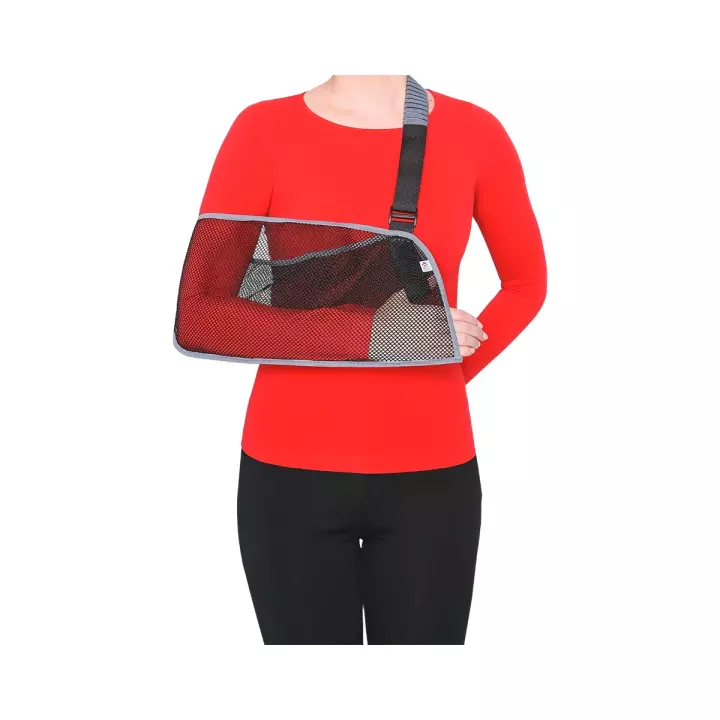 Повязка поддерживающая при травмах рук (косыночная) 5002 МЕК размер XL черный 1 шт МедЕвроКомпани