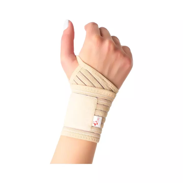 Бандаж фиксирующий на запястье 6001 МЕК размер универсальный бежевый 1 шт МедЕвроКомпани