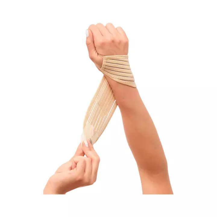 Бандаж фиксирующий на запястье 6001 МЕК размер универсальный бежевый 1 шт МедЕвроКомпани