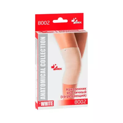 Бандаж фиксирующий коленный согревающий 8002 МЕК размер XL бежевый 1 шт МедЕвроКомпани