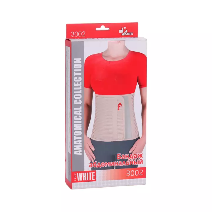 Бандаж послеоперационный эластичный 3002 МЕК размер XL бежевый 1 шт МедЕвроКомпани