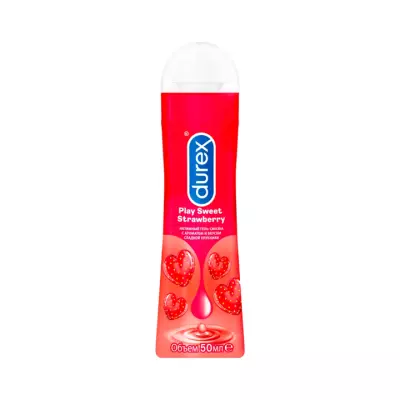 Durex Play Sweet Strawberry интимный гель-смазка с ароматом и вкусом сладкой клубники 100 мл флакон 1 шт