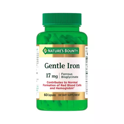Легкодоступное железо 17 мг капсулы 501 мг 60 шт Naturе's Bounty