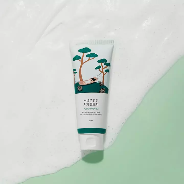 Round Lab Pine Calming Cica Cleanser успокаивающая очищающая пенка для лица 150 мл 1 шт