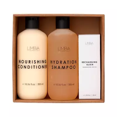 Limba Cosmetics набор для волос Hydration шампунь 300 мл 1 шт + кондиционер 300 мл 1 шт + масло 50 мл 1 шт