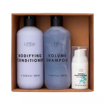 Limba Cosmetics набор для волос Volume шампунь 300 мл 1 шт + кондиционер 300 мл 1 шт + пептидная маска 30 мл 1 шт