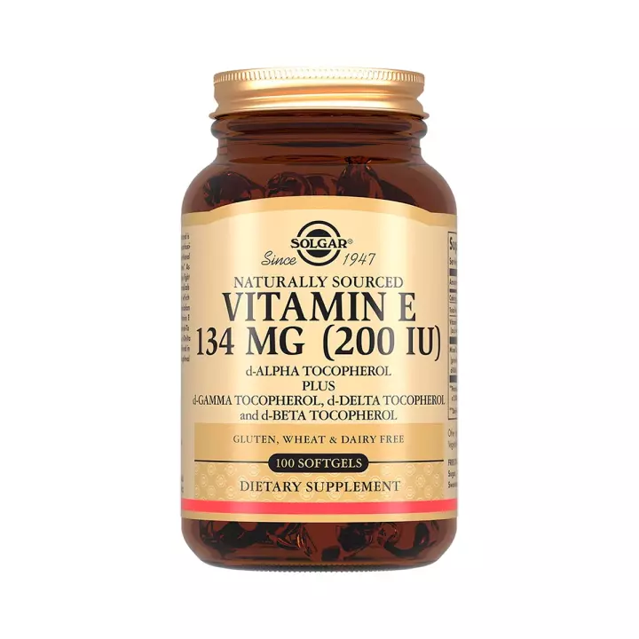Витамин Е 134 мг (200 МЕ) капсулы 684 мг 100 шт Solgar