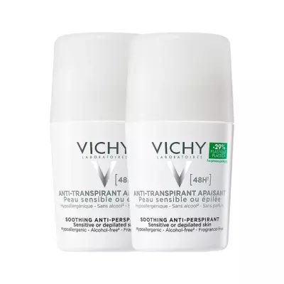 Vichy 48 ч для очень чувствительной кожи шариковый дезодорант-антиперспирант 50 мл 2 шт