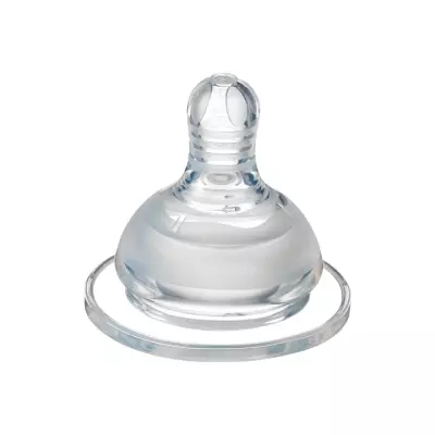 BeBaby соска молочная силиконовая арт. R-02S-M медленный поток от 3 месяцев 1 шт
