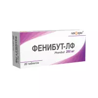 Фенибут-ЛФ 250 мг таблетки 20 шт