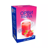 Орвиколд малина 325 мг+10 мг+20 мг порошок для приготовления раствора для приема внутрь 5 г пакет 10 шт