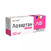 Лозартан-ЛФ 50 мг таблетки покрытые пленочной оболочкой 60 шт