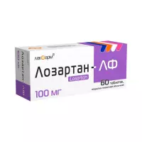 Лозартан-ЛФ 100 мг таблетки покрытые пленочной оболочкой 60 шт