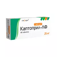 Каптоприл-ЛФ 25 мг таблетки 40 шт