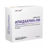 Ипидакрин-ЛФ 15 мг/мл раствор для внутримышечного и подкожного введения ампулы 10 шт