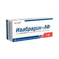 Ивабрадин-ЛФ 5 мг таблетки покрытые пленочной оболочкой 60 шт