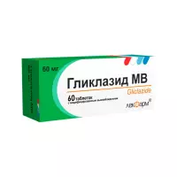 Гликлазид МВ 60 мг таблетки с модифицированным высвобождением 60 шт