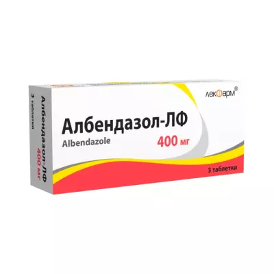 Албендазол-ЛФ 400 мг таблетки 3 шт