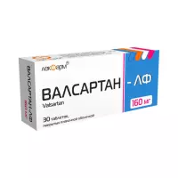 Валсартан-ЛФ 160 мг таблетки покрытые пленочной оболочкой 30 шт