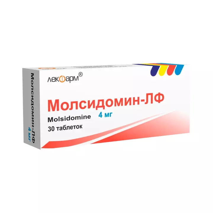 Молсидомин-ЛФ 4 мг таблетки 30 шт