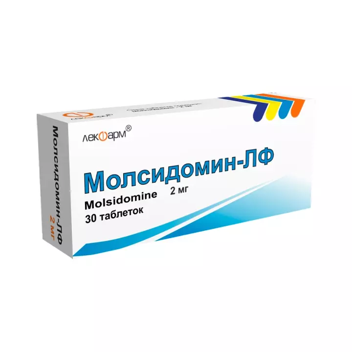 Молсидомин-ЛФ 2 мг таблетки 30 шт