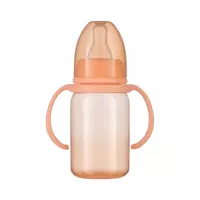 Пома бутылочка с ручками арт. 7910 с силиконовой молочной соской (средний поток) от 4 месяцев 140 мл 1 шт