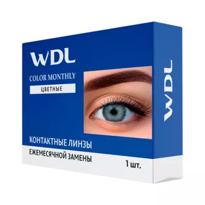 WDL Color Monthly Gray 0,00 BC 8.6 линзы контактные мягкие 1 шт