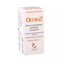 ОМК2 раствор офтальмологический стерильный на основе кислоты гиалуроновой, цитиколина, витамина В12 флакон 10 мл 1 шт Omikron