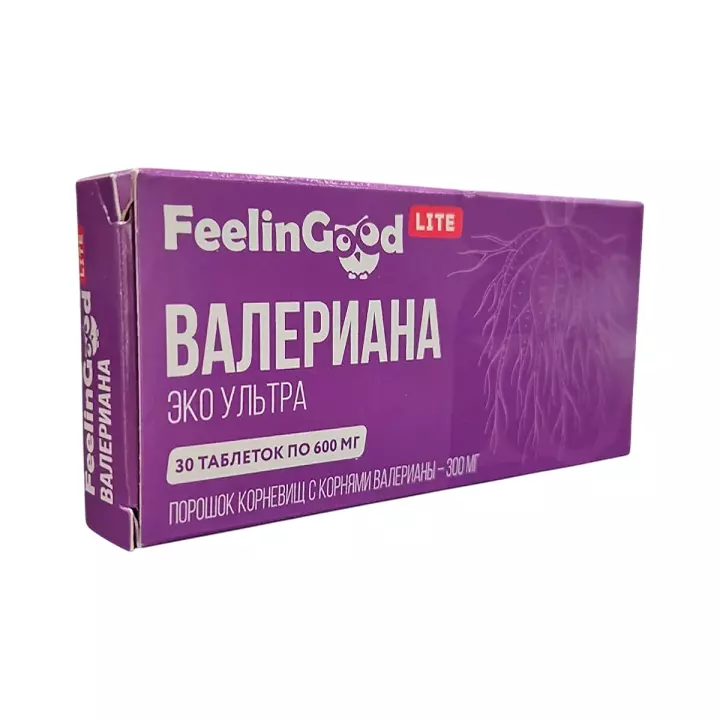 Валериана Эко Ультра таблетки 600 мг 30 шт ФилинГуд Lite