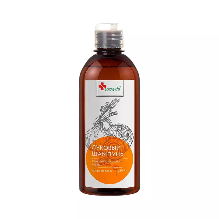 Луковый шампунь с экстрактом красного перца 250 мл 1 шт Apotek's