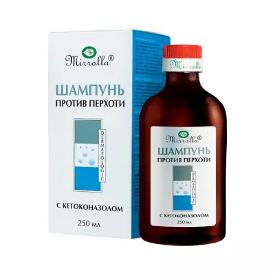 Шампунь против перхоти с кетоконазолом 250 мл 1 шт Мирролла