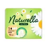 Naturella Ultra Camomile Normal прокладки женские впитывающие ароматизированные с крылышками 10 шт