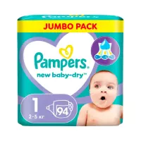 Pampers New Baby-Dry подгузники детские размер 1 Newborn 2-5 кг 94 шт